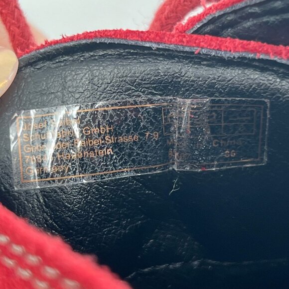 Josef Seibel Red Lina Lace Up Booties | Classic Style - Picture 7 of 11